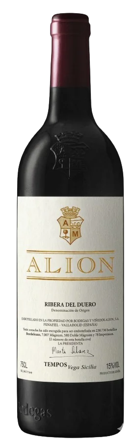 Botella Alión 2020 Ribera del Duero bodega hermana Vega Sicilia