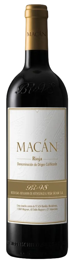 Botella Macán 2020 Rioja · Vega Sicilia y Rothschild