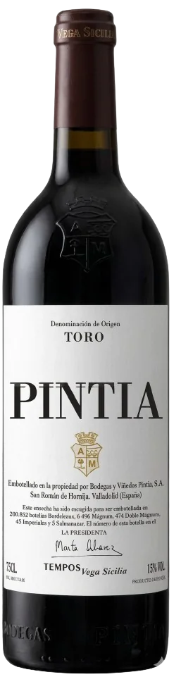 Botella Pintia 2019 Denominación de Origen Toro · Vega Sicilia